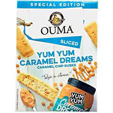 OUMA RUSK SLICED YUM YUM CARAMEL DREAMS 450g