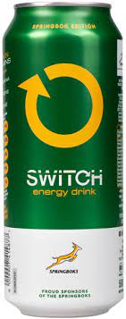 SWITCH ENERGY DRINK SPRINGBOK GREEN 500ML