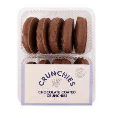 WOOLWORTHS CRUNHIES CHOC COATED CRUNCHES 200G