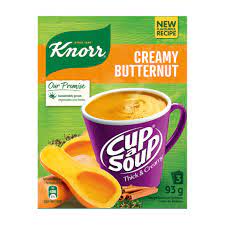 KNORR CUP A SOUP CREAMY BUTTERNUT 3s 93G