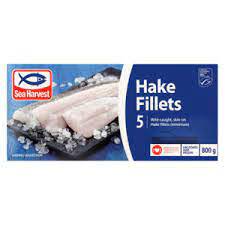 SEAHARVEST HAKE PRIME FILLETS 8OOG CS