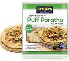 FATIMAS PUFF PARATHA ASIAN ROTI SPRING ONION 5 PC 400G