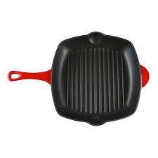 CHEF SQUARE GRIDDLE RED 28CM