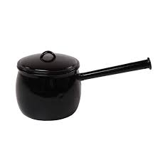 ENAMEL BLACK  BELLY POT 5.7LT