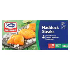 SEA HARVEST PRIME HADDOCK STEAKS 500G