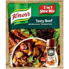 KNORR HARTY BEEF W/BBQ SPICE 2-IN-1 STEW MIX 50G