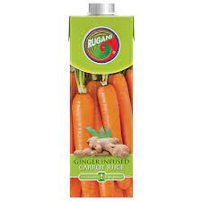 RUGANI GINGER INFUSED CARROT JUICE 100% 330ML