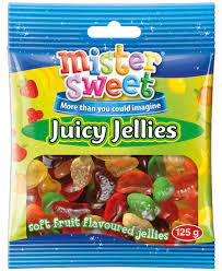 MISTER SWEET JUICY JELLIES 125G