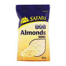 SAFARI NUTS ALMOND NIBBED 100G