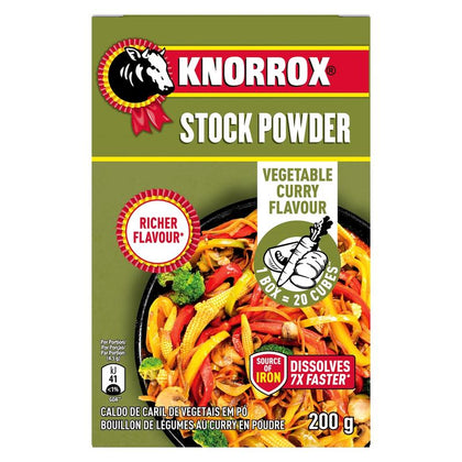 KNORROX STOCK POWDER VEG CURRY 100G