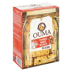 OUMA RUSKS SLICED 450G THREE SEED