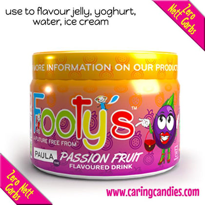 FOOTY'S COOL DRINK POWDER 170G PASSION FRUIT