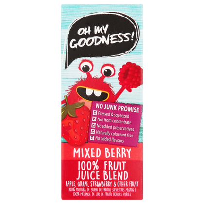 OH MY GOODNESS MIXED BERRY FRUIT JUICE 200ML