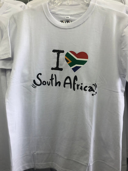 Mens T-shirt - White - ILOVESA