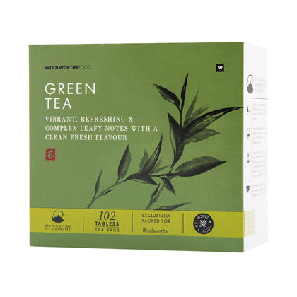 WOOLWORTHS GREEN TEA 102s