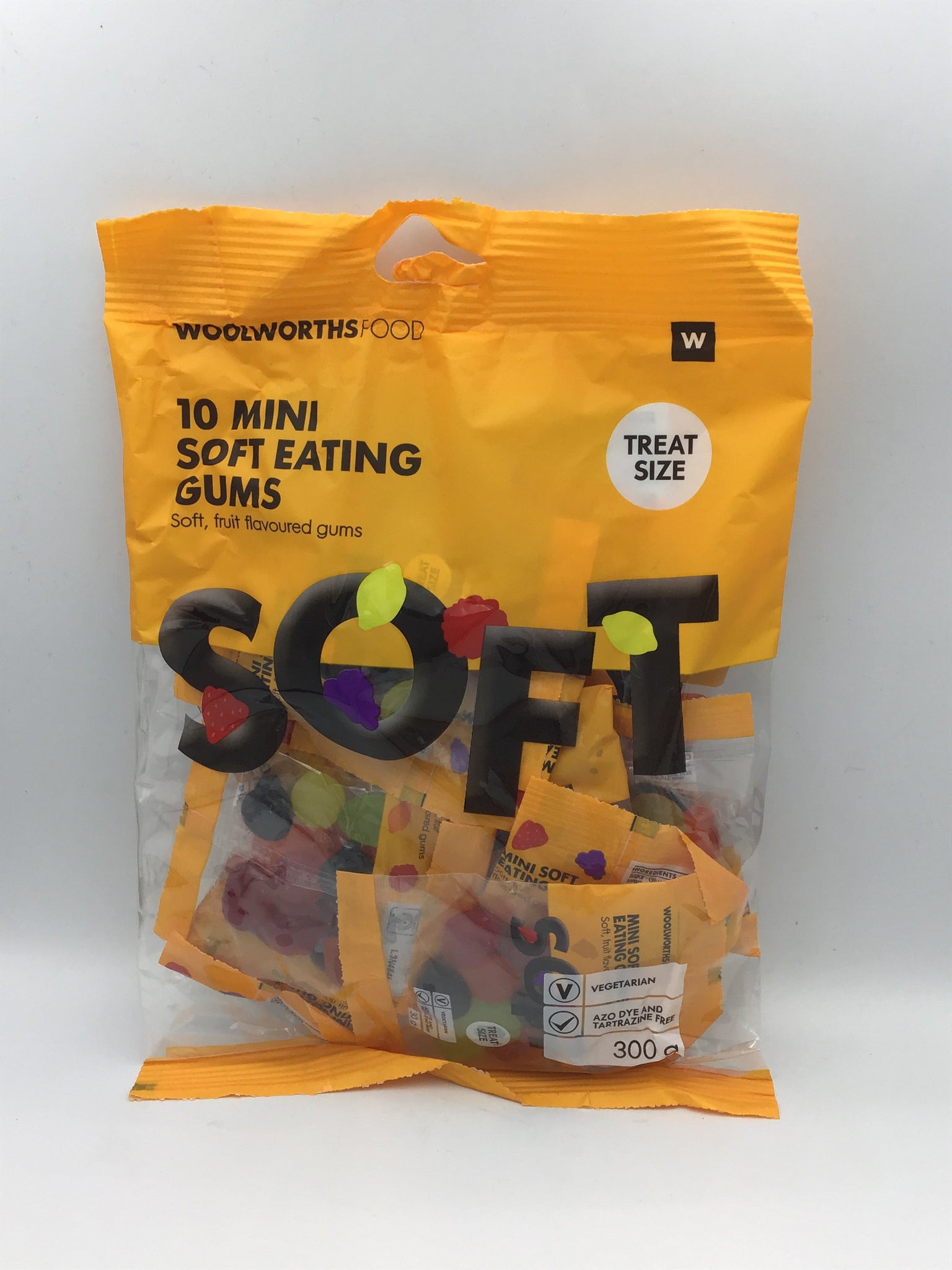WOOLWORTHS 10 MINI SOFT EATING GUMS 10X30G