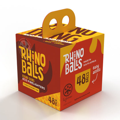 RHINO BALLS WITH RHINO DUNG ECO-FLIGHTER 48 PACK