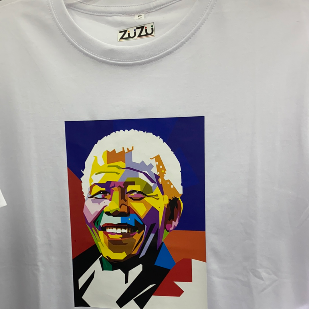 ZUZU BRAND T-SHIRT - Mens T-shirt - White - MANDELA2