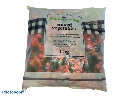 natures garden mixed veg 1kg