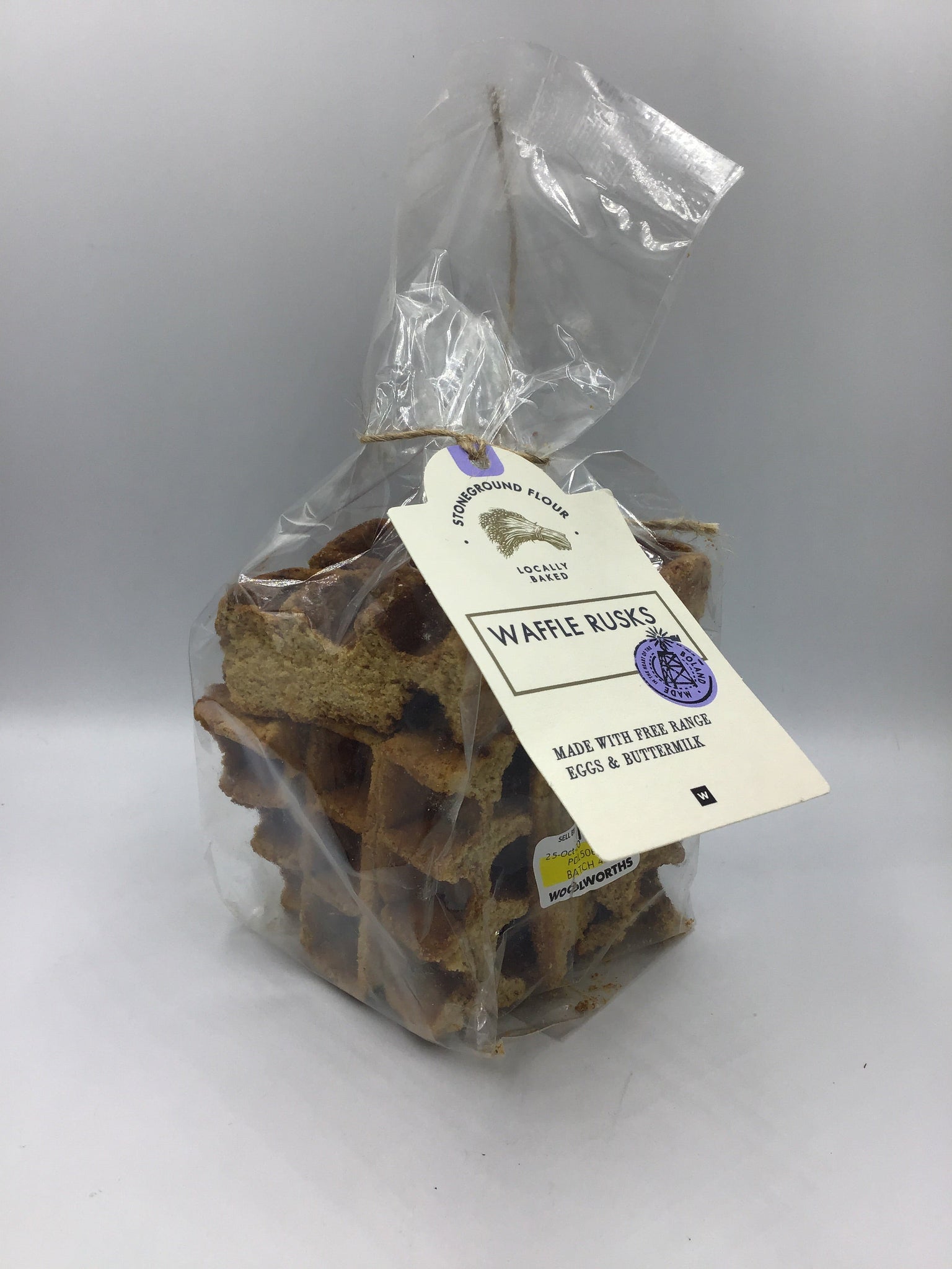 WOOLWORTHS WAFFLE RUSKS 250G