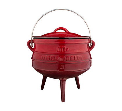 LK s ENAMEL POT RED (3-LEG)1/4)(0.8LT)
