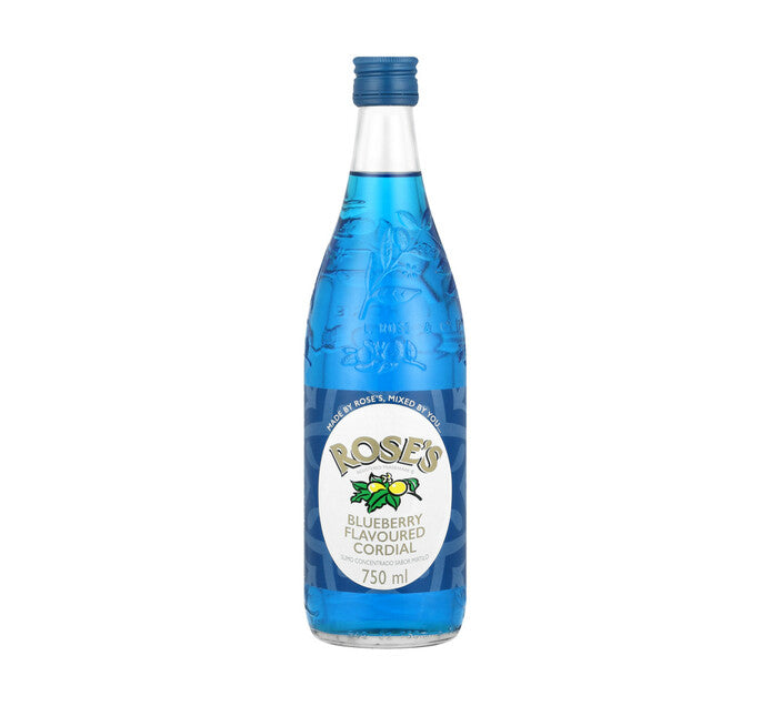 Blue Raspberry Cordial ROSES CORDIAL 750ML BLUEBERRY – Hyperama - South African Shop In UAE