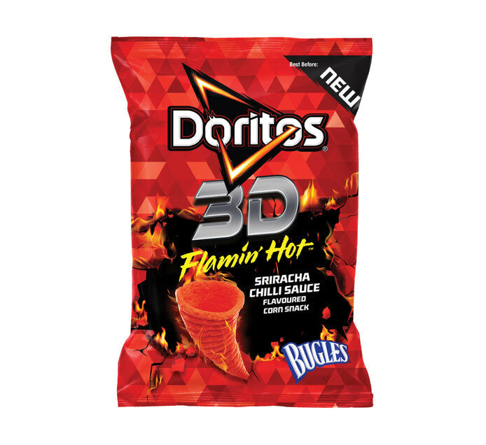 Doritos 3D Bugles Corn Snack Flamin Hot 100G Hyperama South African