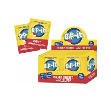 DIP-IT CHERRY SHERBET WITH LOLLIPOP BOX
